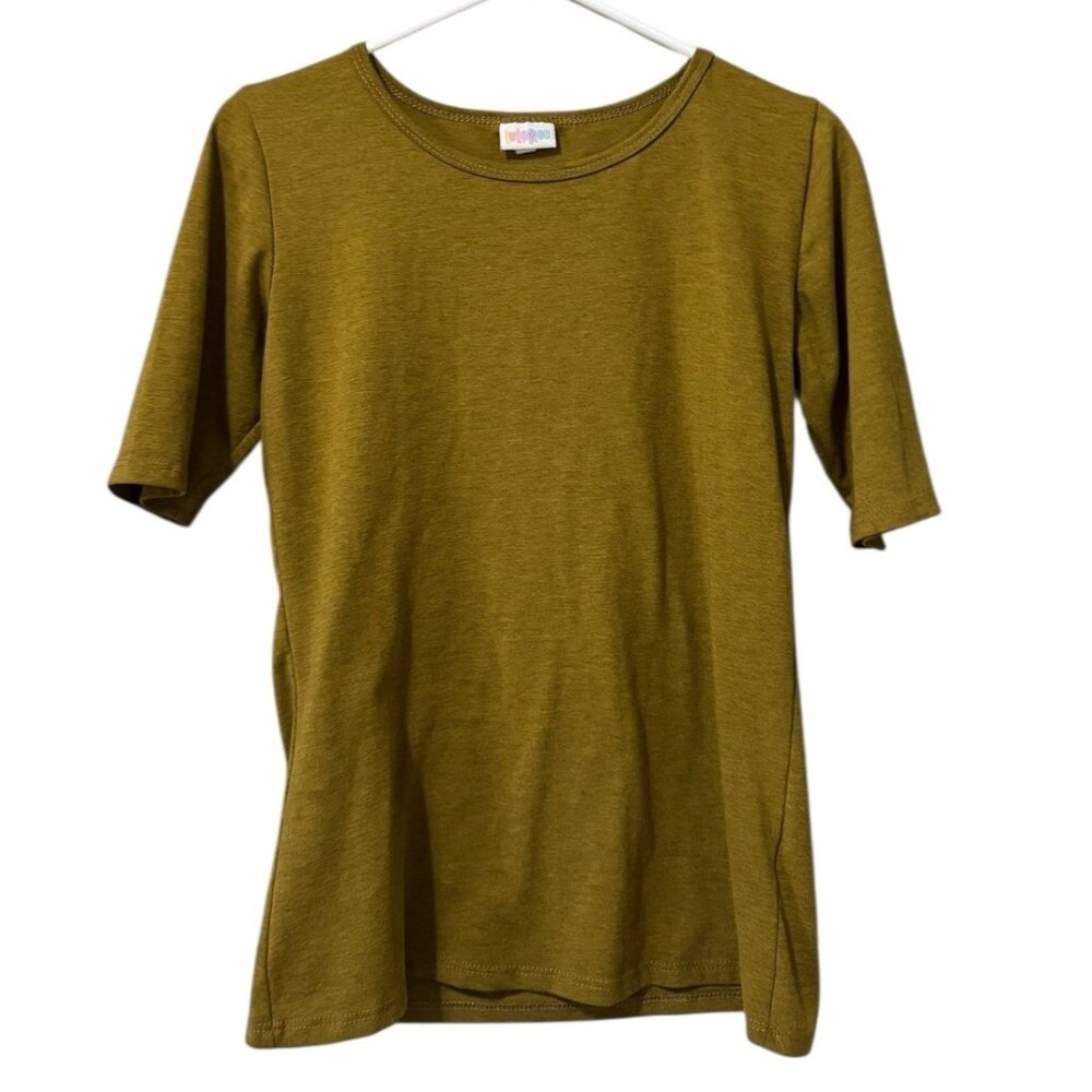 LuLaRoe T Shirt‎ Size Medium Shirt Short Sleeve Solid Stretch Stretch Teacher